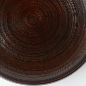 木漆工とけし　種皿　６寸　イタジイ