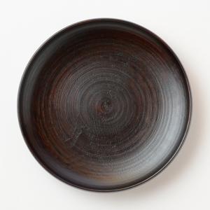 木漆工とけし　種皿　７寸　イタジイ