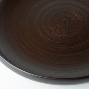 木漆工とけし　種皿　８寸　イタジイ