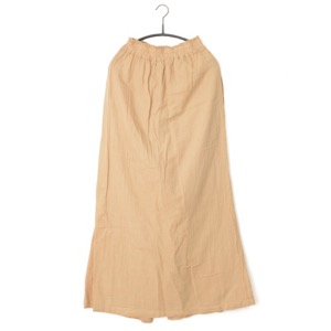 鄭惠中さんの　綿麻パンツスカート（フリーサイズ）　肌色