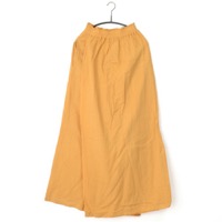 鄭惠中さんの　綿麻パンツスカート（フリーサイズ）　杏色