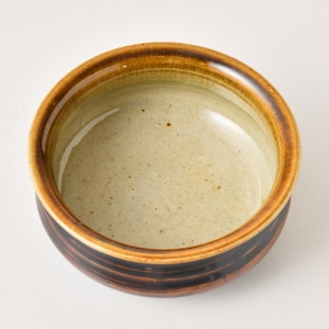 まゆみ窯　飴釉　カレー鉢