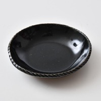 まゆみ窯　呉須釉　グラタン鉢