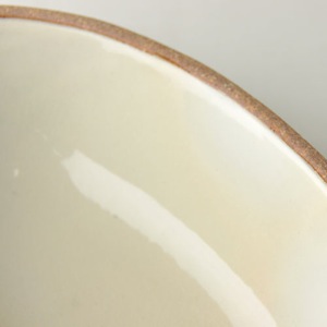 宋艸窯　しのぎ楕円グラタン皿　小　白