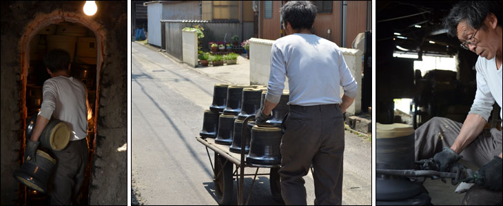 三河の黒七輪作りの見学（杉松製陶） ｜ みんげい おくむら