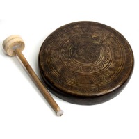 チベット仏教　銅鑼（ドラ）　31cm
