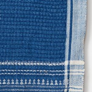 Suno & Morrison Organic Khadi Basket Bath Towel Indigo