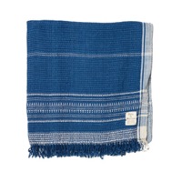 Suno & Morrison Organic Khadi Basket Bath Towel Indigo