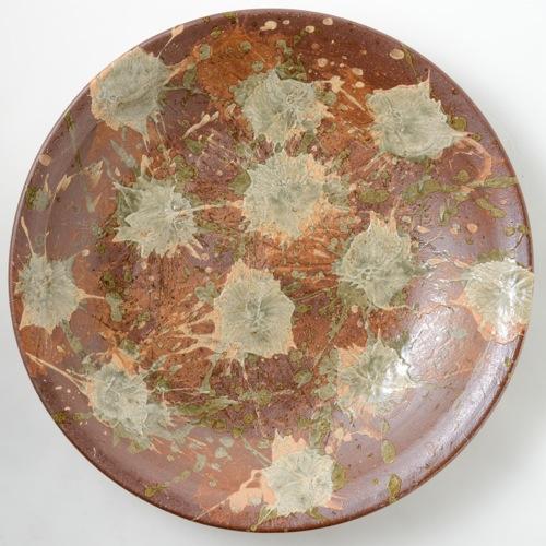 読谷山焼・北窯 松田共司 二尺大皿 打掛け ｜ みんげい おくむら