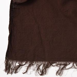 Suno & Morrison Cotton Silk Natural Dyed Stole Teach mud