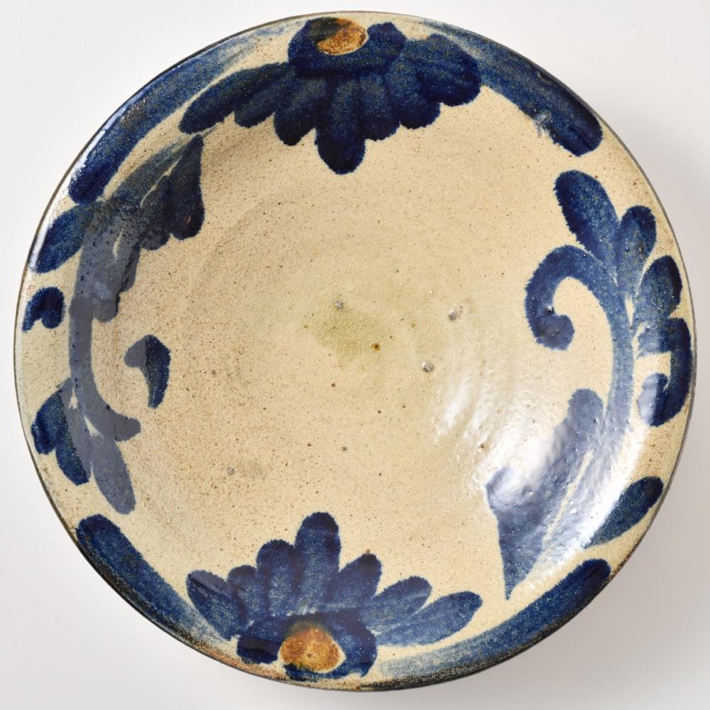 大嶺實清氏作染付け皿24cm