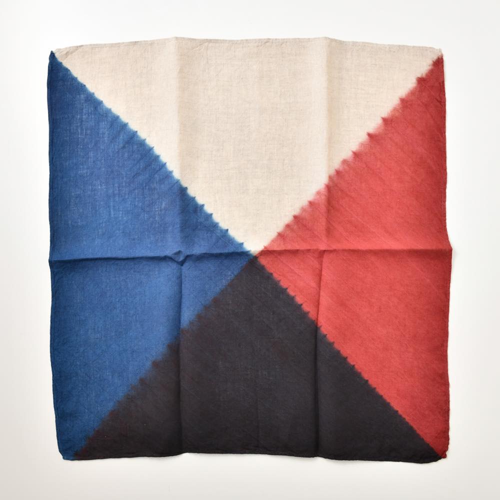 金井工芸 Multi Wrap Cloth S 藍 X 車輪梅/コチニール ｜ みんげ