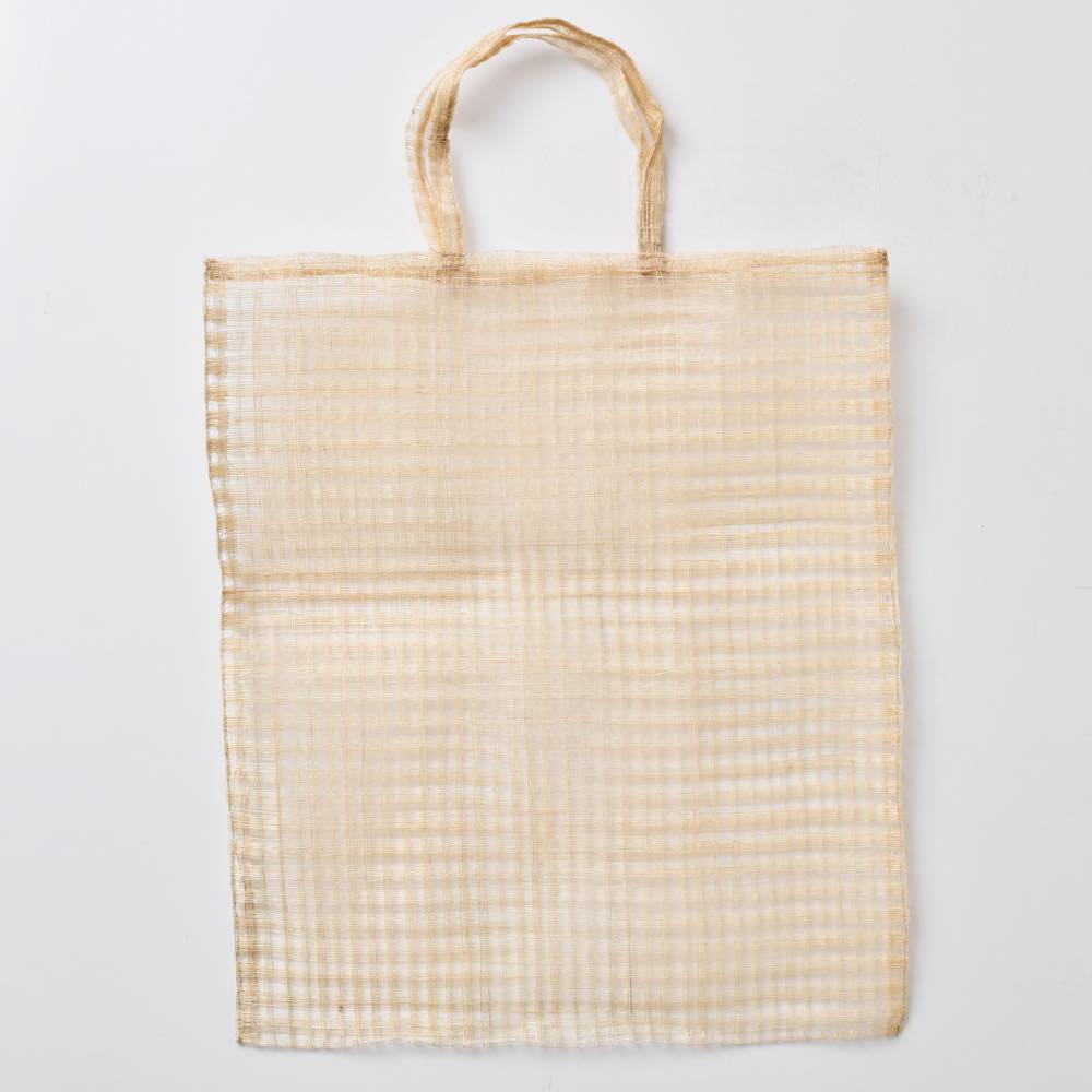 アバカ　バンブーバッグ　M+abaca 花繋ぎ　夏単衣　6522 アバカ バンブーバッグ M+abaca 花繋ぎ 夏単衣 6522 - メルカリ