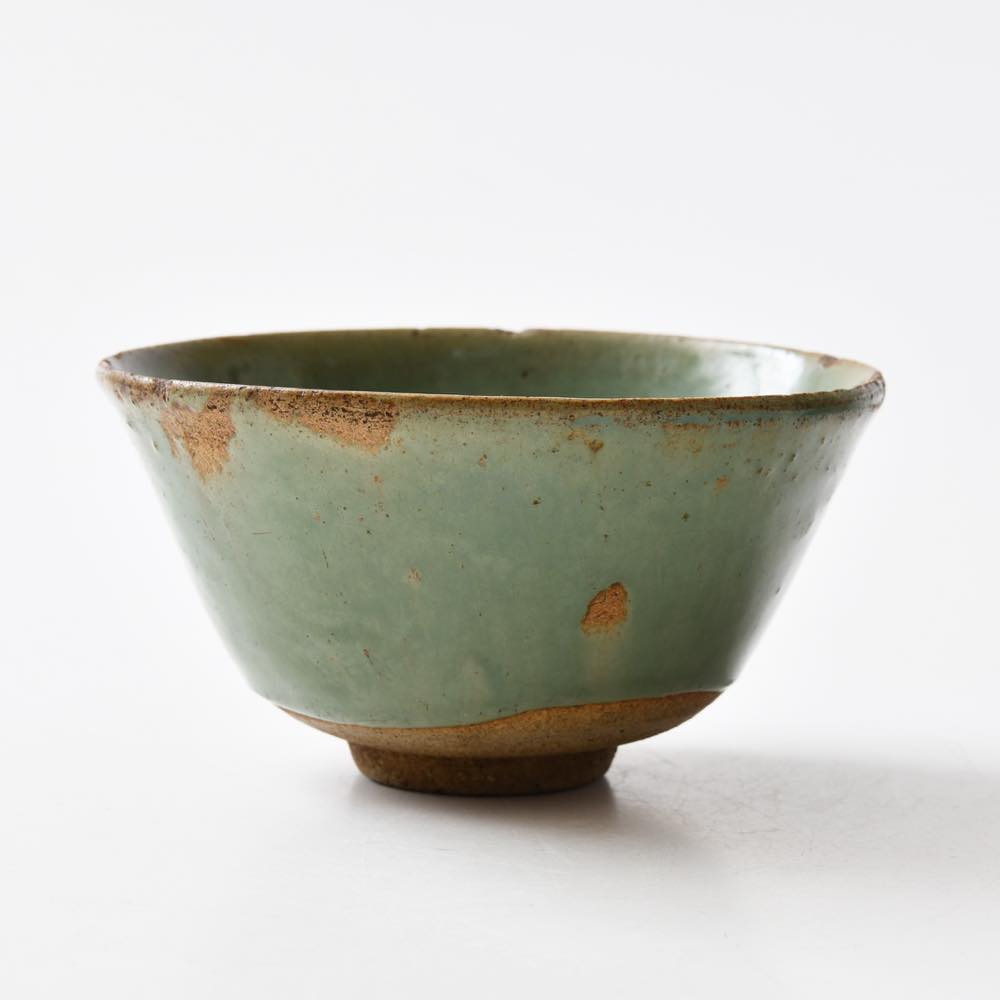 新年SALE！大明弘治年製 底部款識 緑釉二龍戯珠 碗 木箱付 中国古美術