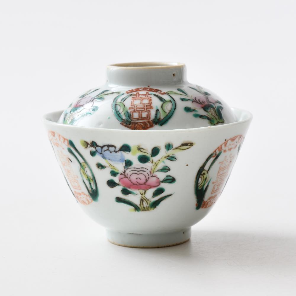 中国 景徳鎮 蓋碗 喜 ｜ みんげい おくむら （日本と世界の民芸）