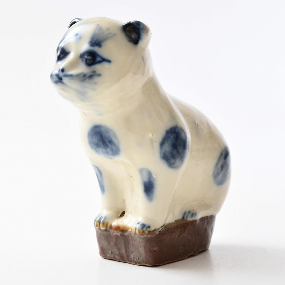 中国 磁州窯 青花 猫 ｜ みんげい おくむら （日本と世界の民芸）
