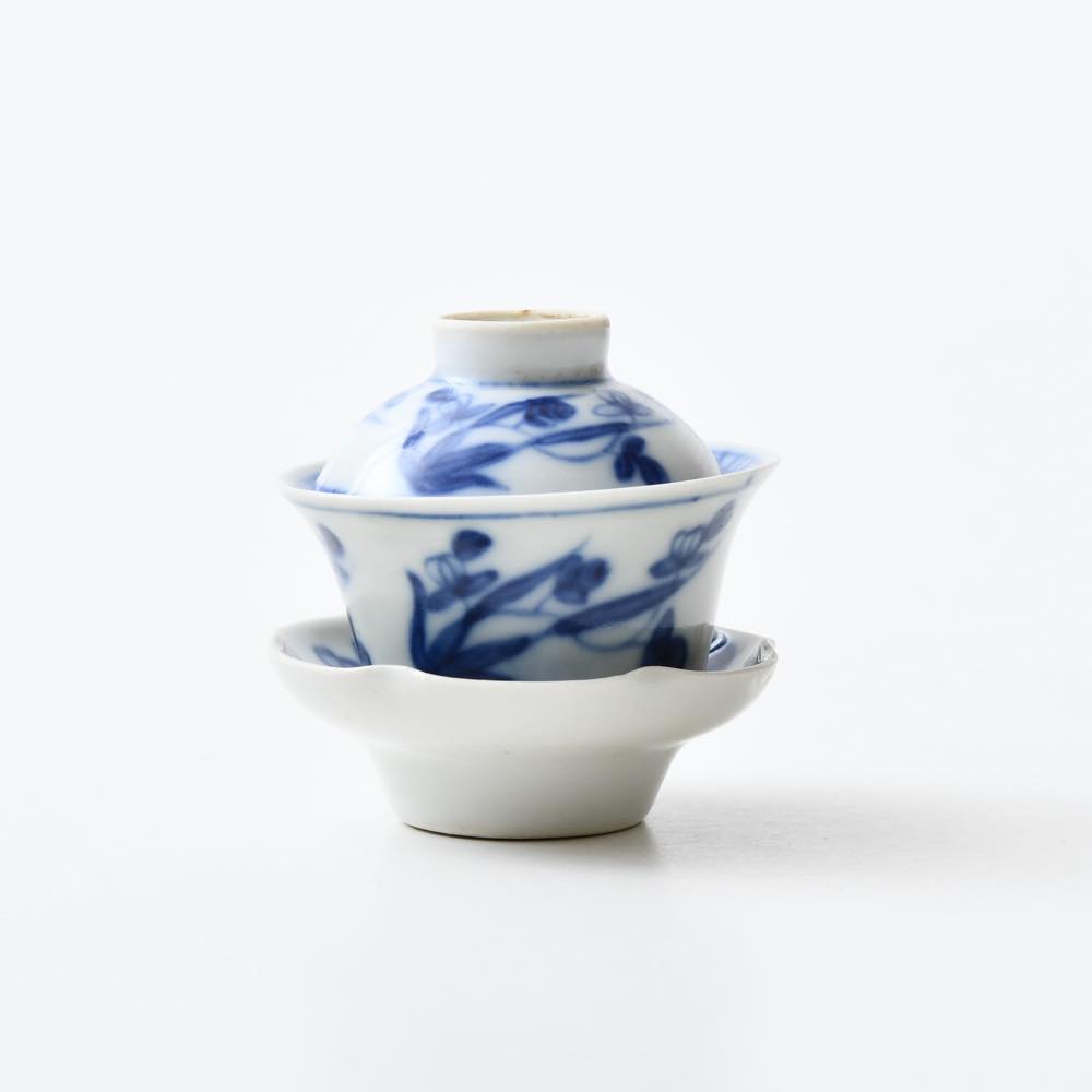 中国 景徳鎮 蓋碗 小 青花 ｜ みんげい おくむら （日本と世界の民芸）