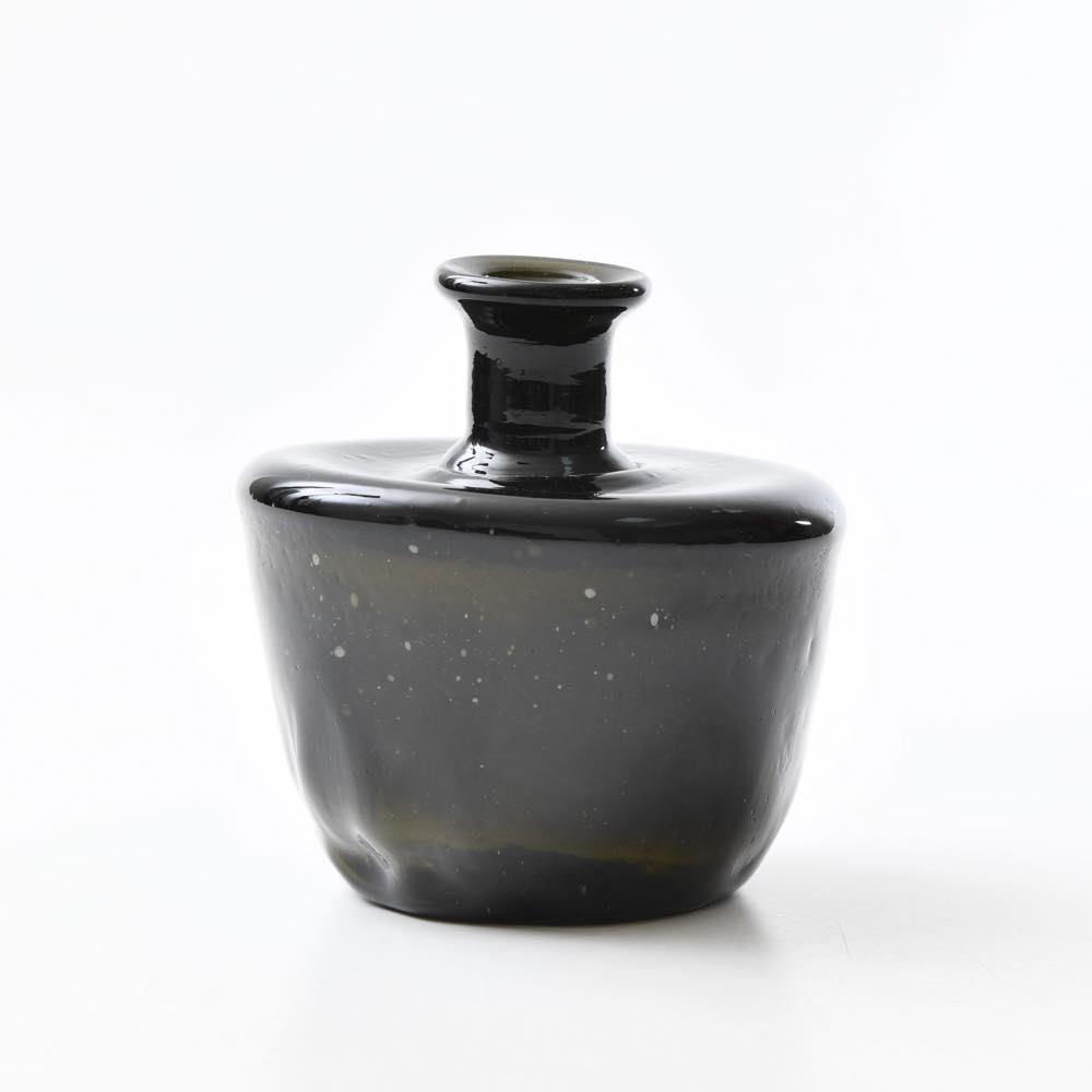 太田潤手吹き硝子工房 瓶 モスグリーン ｜ みんげい おくむら （日本と