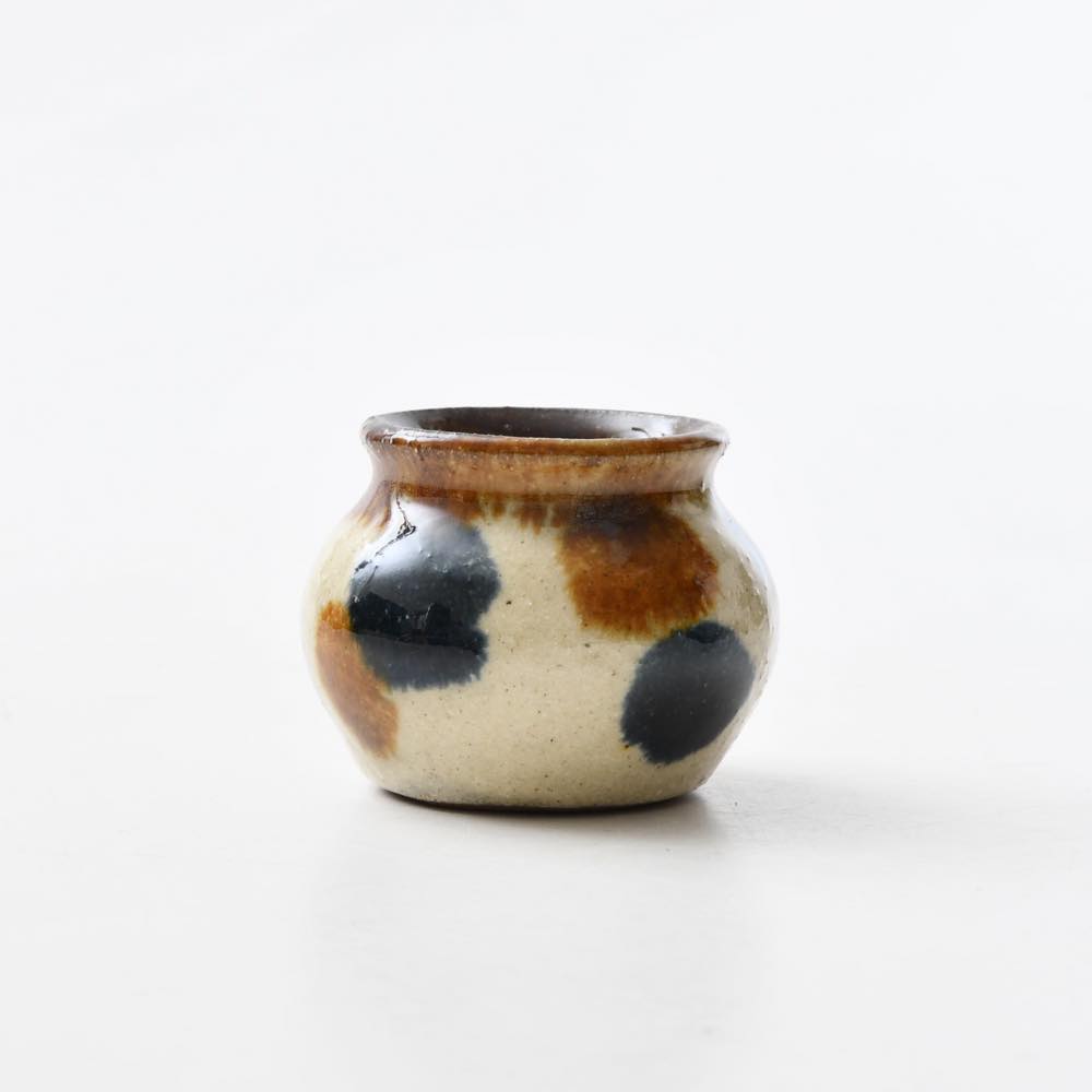 読谷山焼・北窯 松田共司 楊枝壺 点打 ｜ みんげい おくむら （日本と