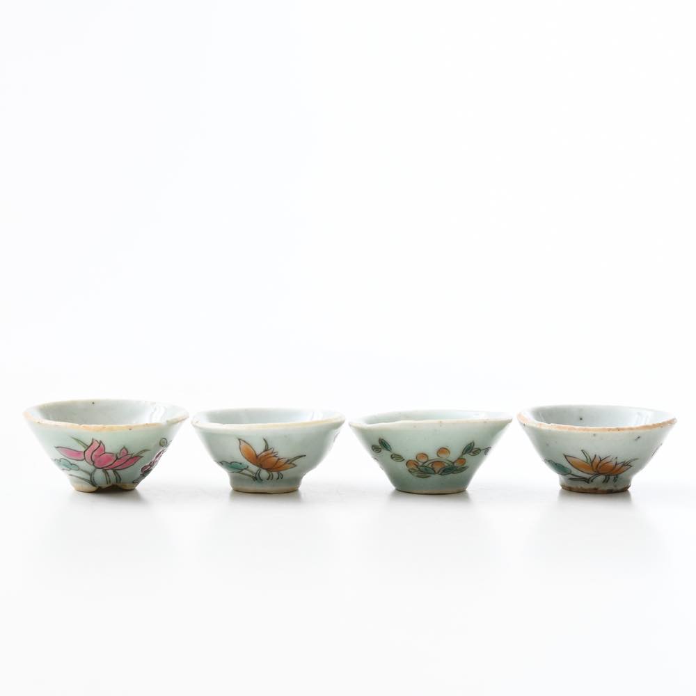 中国 景徳鎮 小茶杯セット（四個組） ｜ みんげい おくむら （日本と