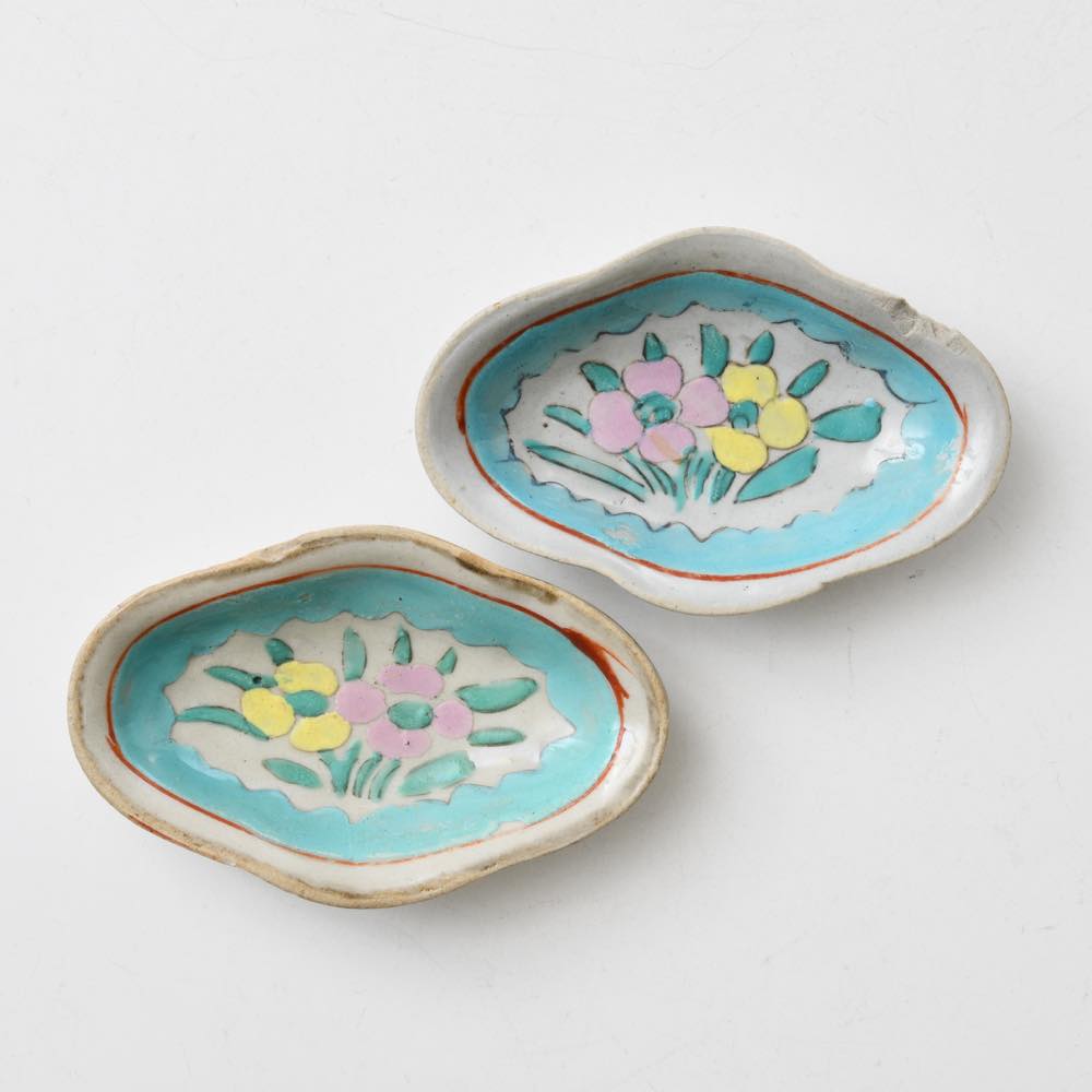 中国 景徳鎮 楕円皿（2枚組） ｜ みんげい おくむら （日本と世界の民芸）