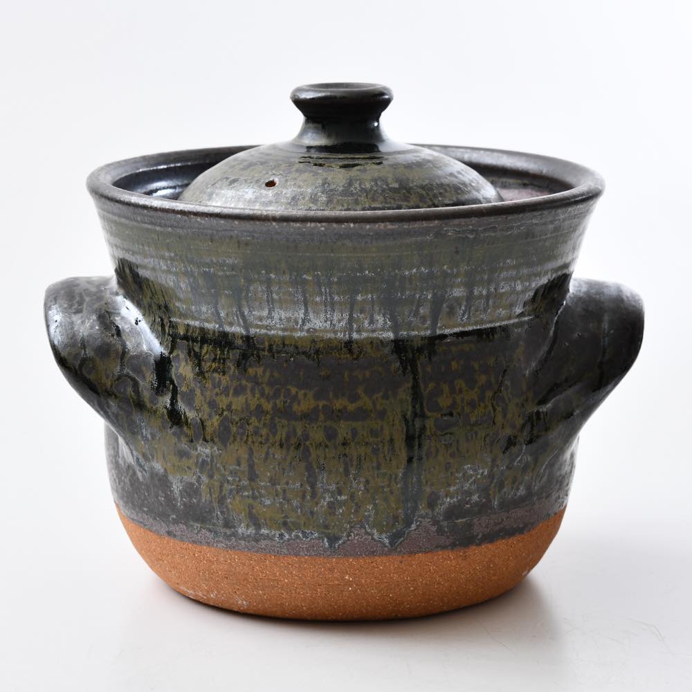 まゆみ窯 ご飯炊き土鍋 呉須 ｜ みんげい おくむら （日本と世界の民芸）