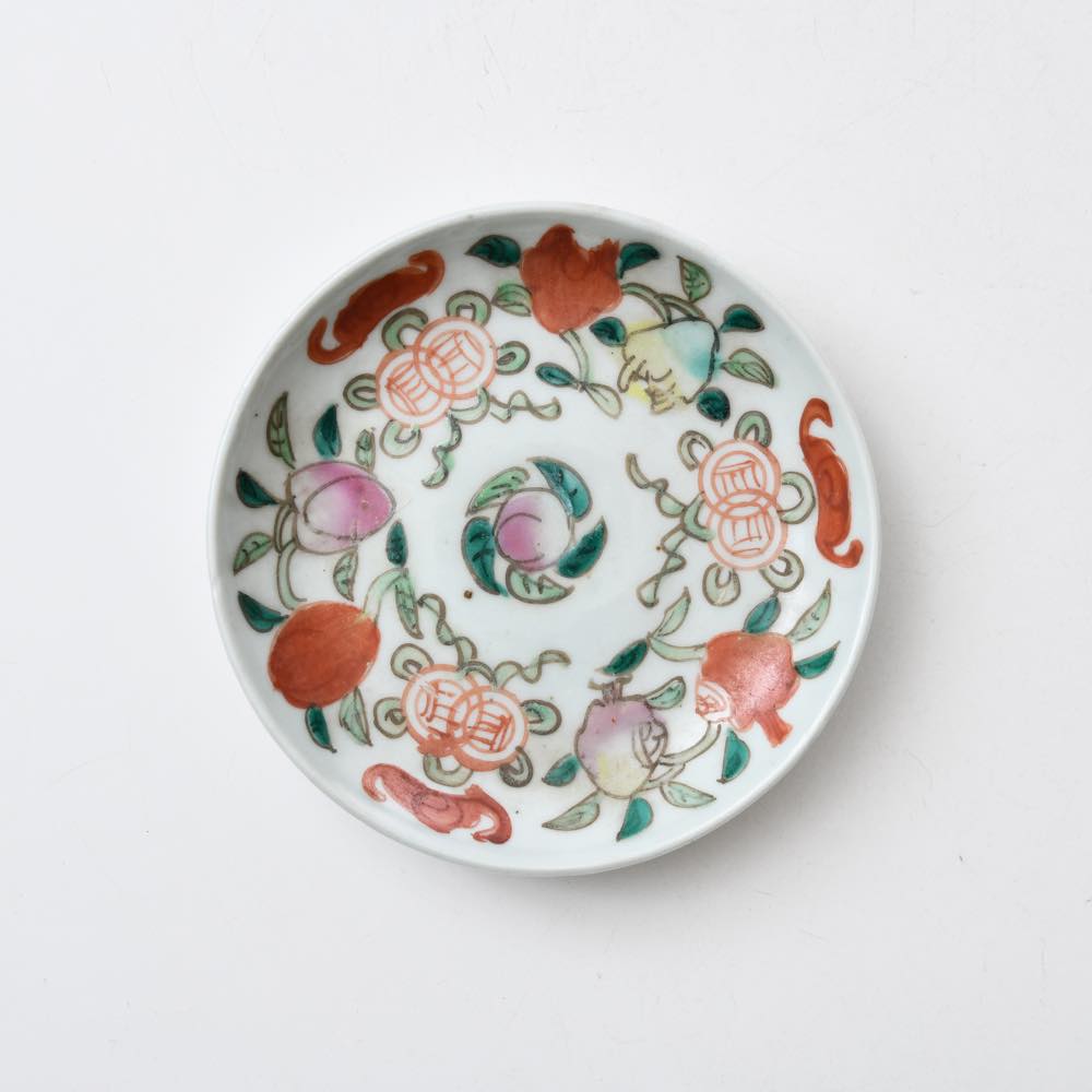 中国 景徳鎮 4.5寸皿 赤絵 ｜ みんげい おくむら （日本と世界の民芸）