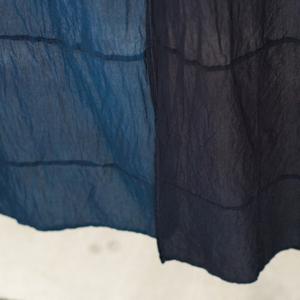 GOOD WEAVER INDIGO OVERDYE SCARF LIGHT INDIGO